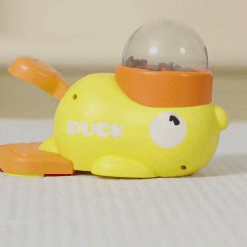Petliva™ Duck Ödül Maması Oyuncağı | Kedi & Köpek İçin Yavaş Beslenme, Zihinsel Gelişime Faydalı Interaktif Mama Oyuncağı
